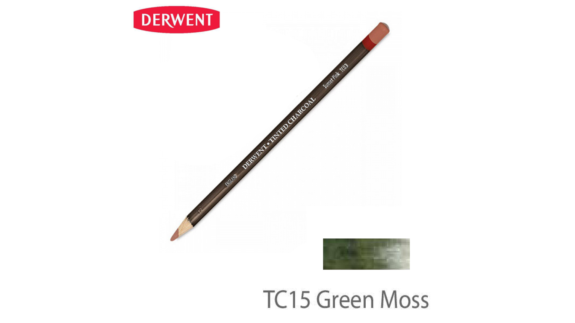 Derwent Węgiel w kredce GREEN MOSS TC15
