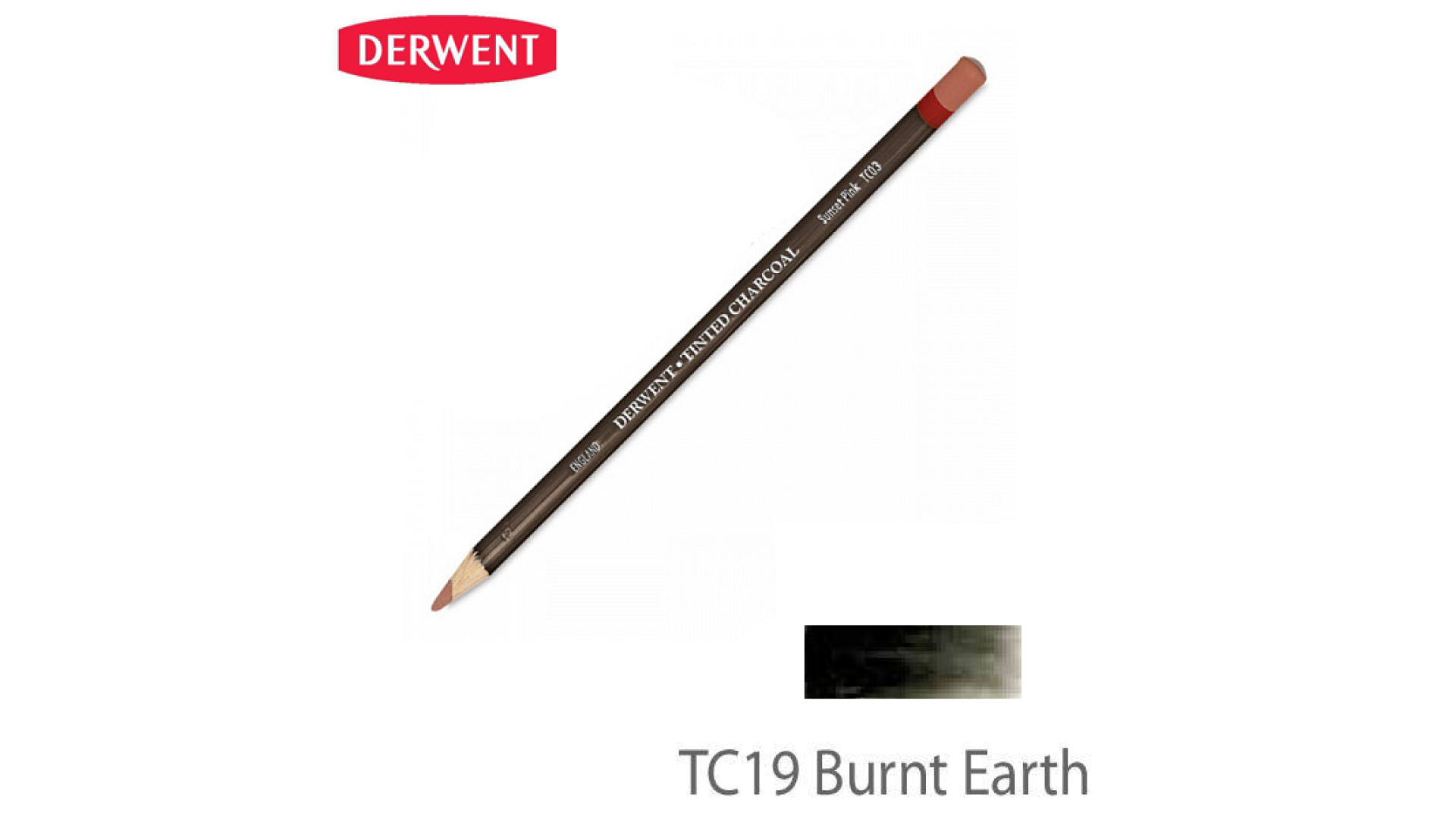 Derwent Węgiel w kredce BURNT EARTH TC19