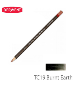 Derwent CHARCOAL pencil BURNT EARTH TC19