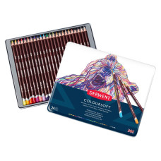 Derwent Komplet kredek COLOURSOFT 24 kolory w kasetce