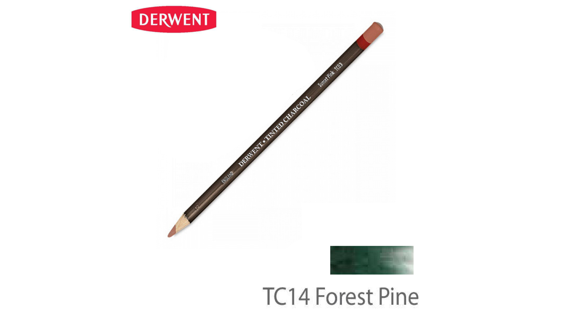 Derwent CHARCOAL pencil FOREST PINE TC14