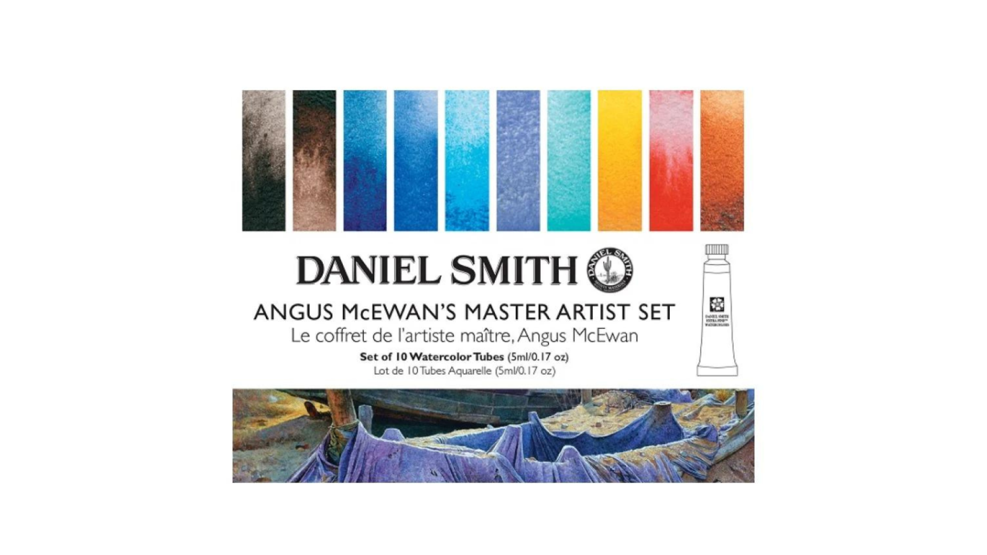 WATERCOLOUR SET DANIEL SMITH Tubes - Angus McEwan's Master Artist Set 10×5ml