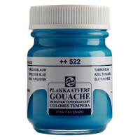 Talens Gouache Extra Fine Quality Bottle 50 ml Turquoise Blue 522