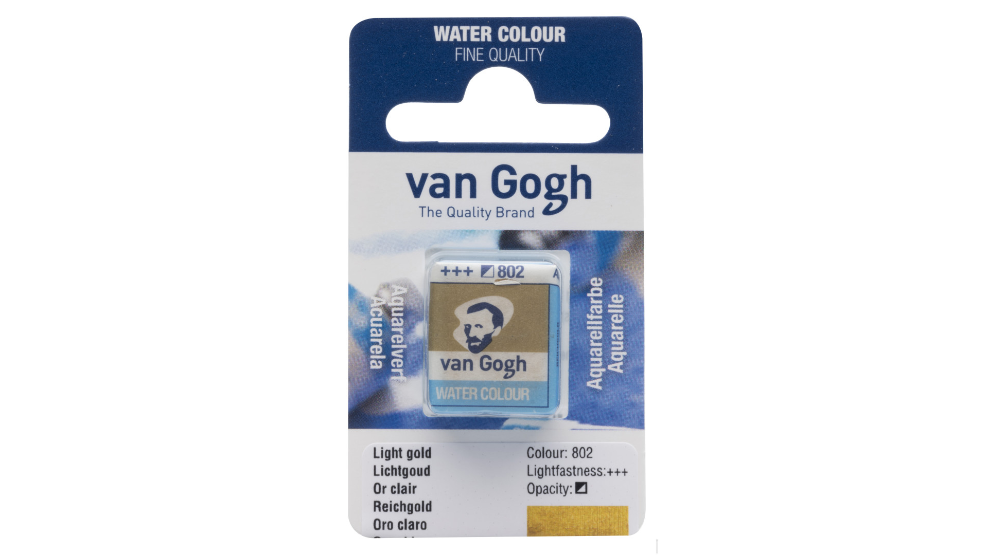 Van Gogh Watercolour Pan Light Gold 802