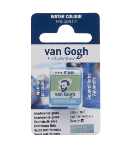 Półkostka akwareli Van Gogh Interference Green 848