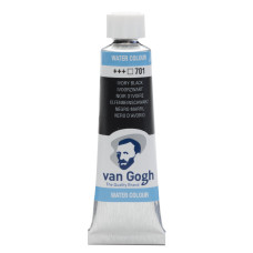 Farba akwarelowa Van Gogh 10 ml Ivory Black 701