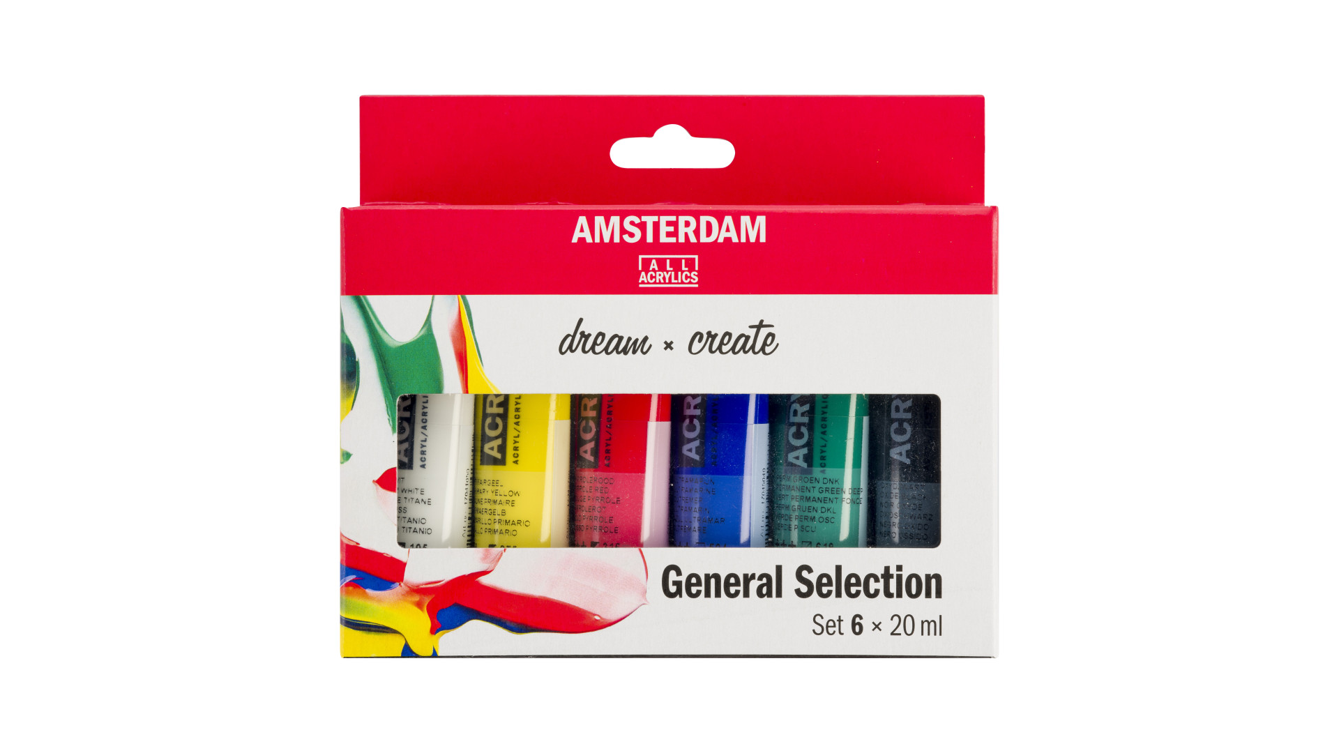 Amsterdam Standard Series acrylic paint general selection set 6 x 20 ml