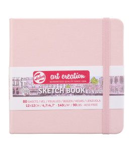 Talens Art Creation Sketchbook Pastel Pink | 12 x 12 cm, 140 g, 80 sheets