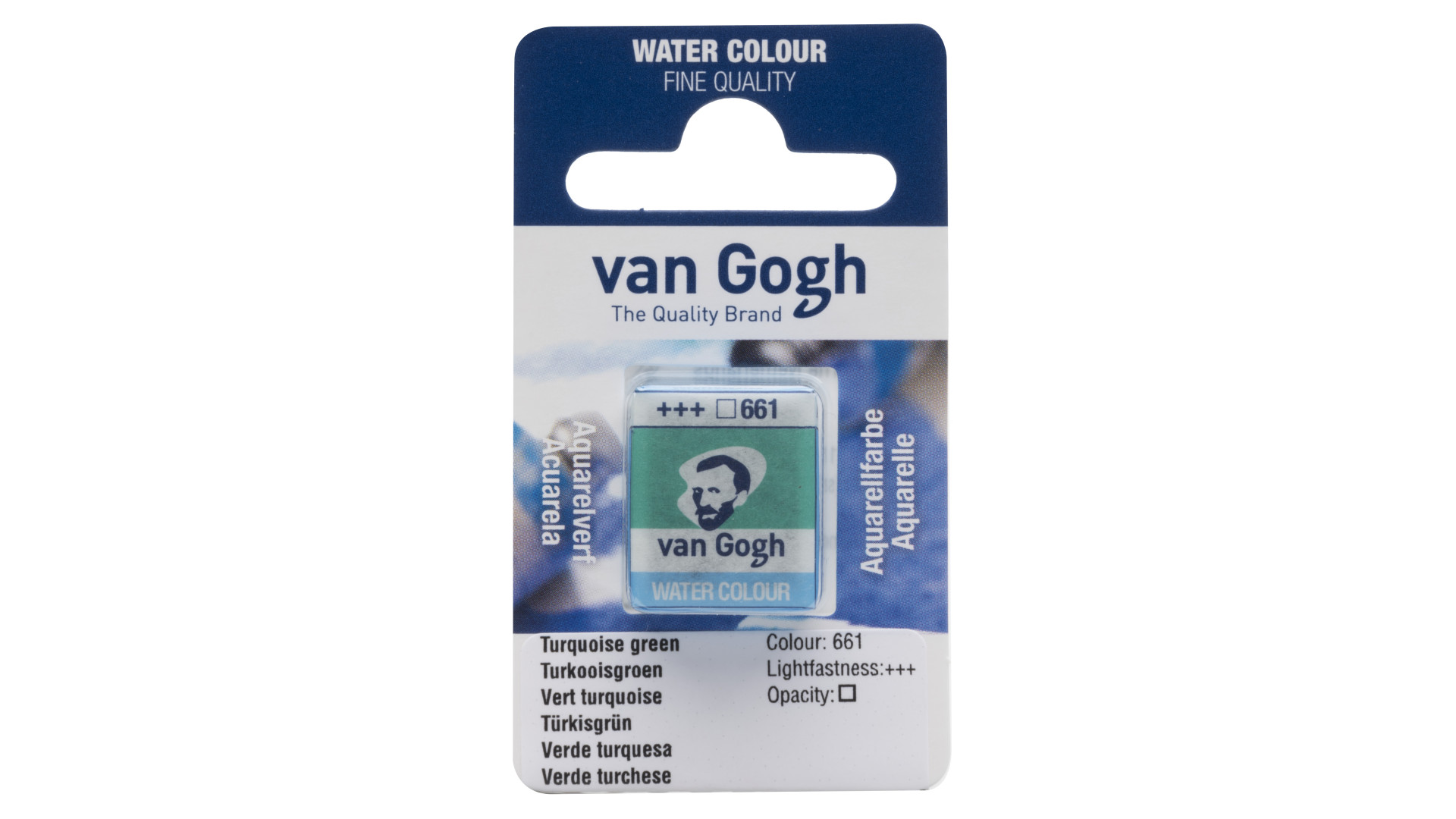 Van Gogh Watercolour Pan Turquoise Green 661