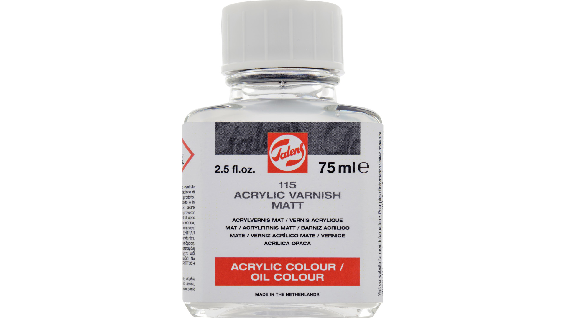 Talens Acrylic Varnish Mat 115 Bottle 75 ml