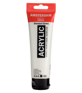 Farba akrylowa Amsterdam 120 ml Titanium White 105