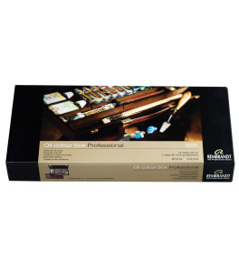 Rembrandt Oil colour wooden box set Professional | 12 x 40 ml + 1 x 60 ml + accessories