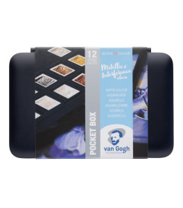 Van Gogh Watercolour pocket box specialty colours | 12 half pans
