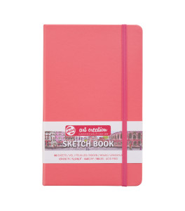 Talens Art Creation Sketchbook Coral Red | 13 x 21 cm, 140 g, 80 sheets