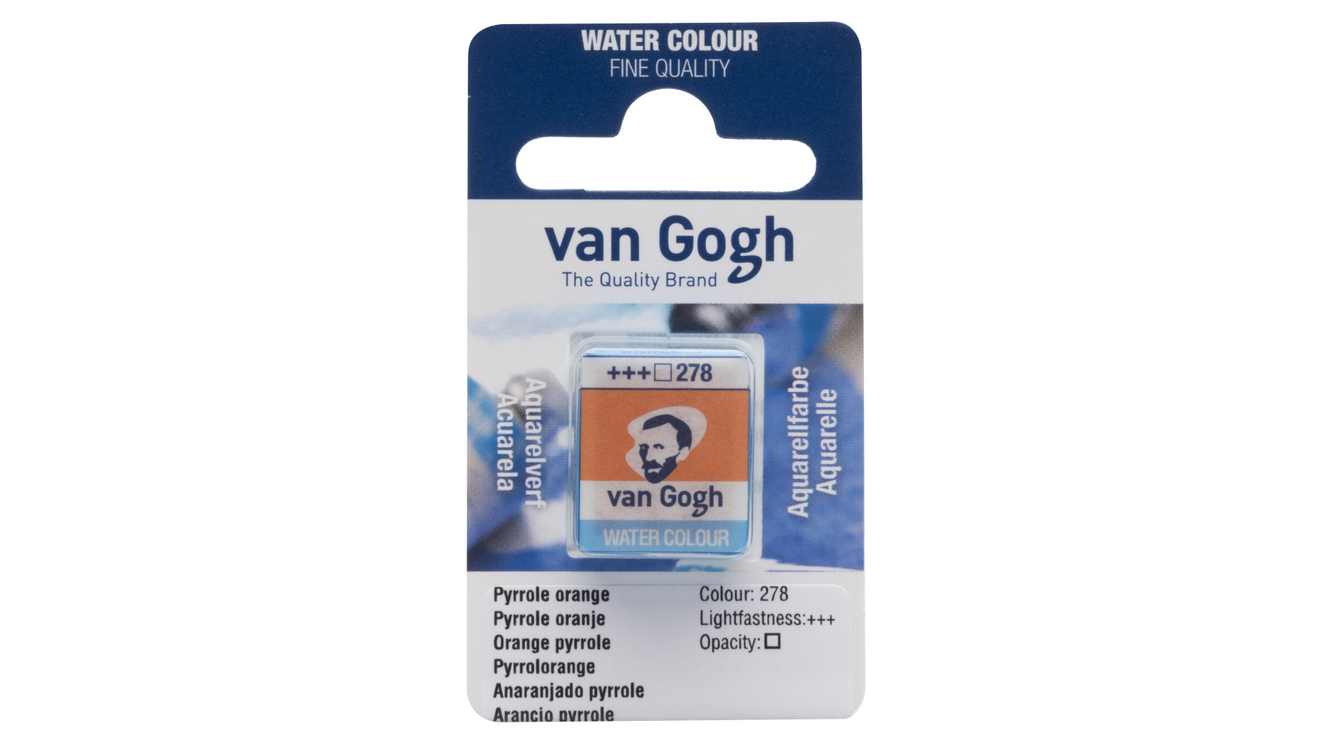 Półkostka akwareli Van Gogh Pyrrole Orange 278