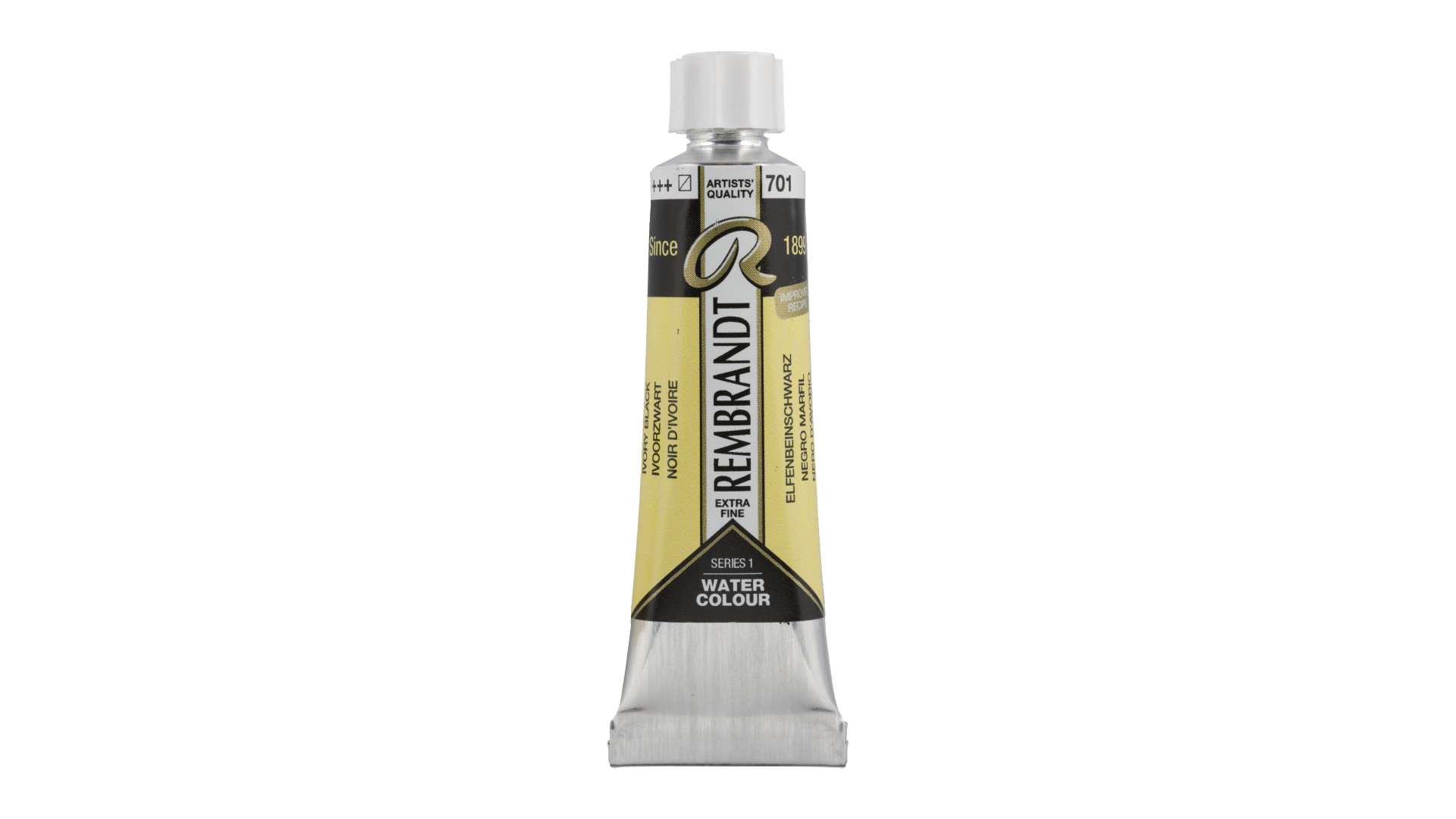 Rembrandt Watercolour Tube 10 ml Ivory Black 701