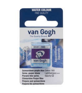 Półkostka akwareli Van Gogh Quinacridone Purple Bluish 593