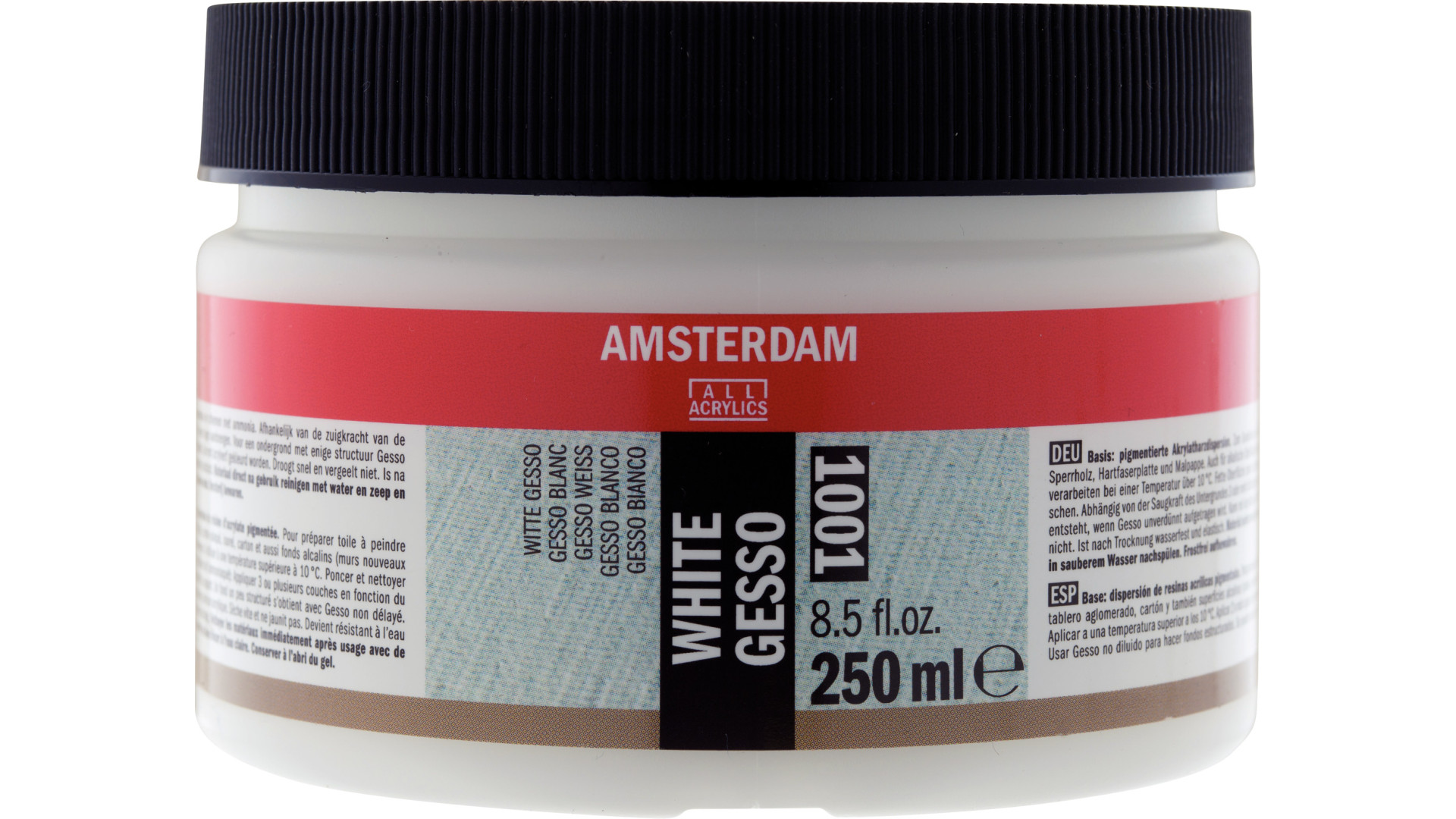 Amsterdam Gesso, białe, pojemnik 250 ml