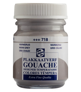 Talens Gouache Extra Fine Quality Bottle 50 ml Warm Grey 718