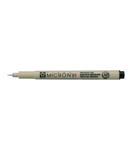 Sakura Pigma Micron 01 – 0.25 mm – Black