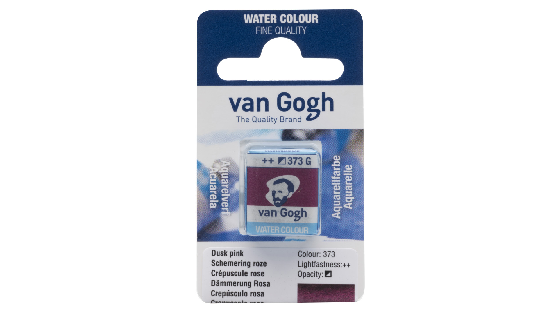 Van Gogh Watercolour Pan Dusk Pink 373