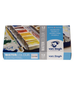Van Gogh Watercolour metal case set | 12 half pans