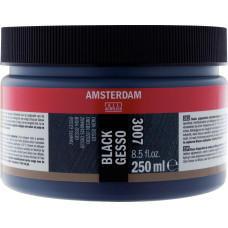 Amsterdam Gesso, czarne, pojemnik 250 ml