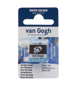 Półkostka akwareli Van Gogh Vandyke Brown 403