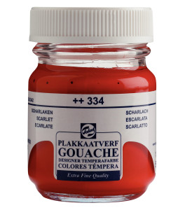 Talens Gouache Extra Fine Quality Bottle 50 ml Scarlet 334
