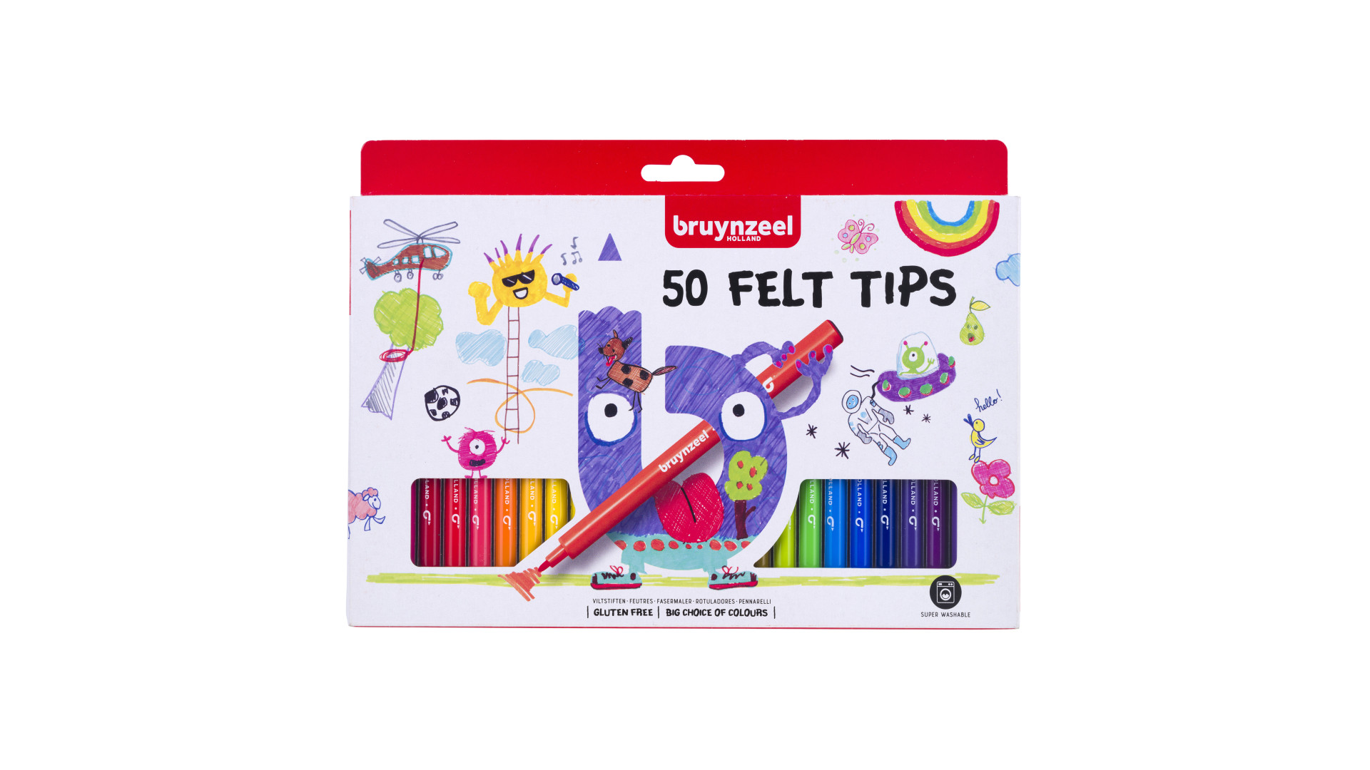 Bruynzeel Felt tip set 50 colours