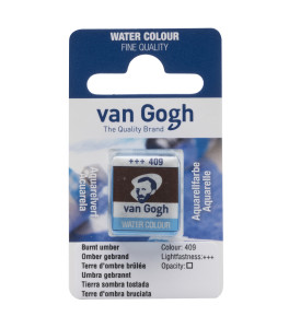 Półkostka akwareli Van Gogh Burnt Umber 409