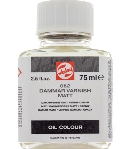 Werniks damarowy matowy, butelka 75 ml