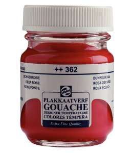 Talens Gouache Extra Fine Quality Bottle 50 ml Deep Rose 362