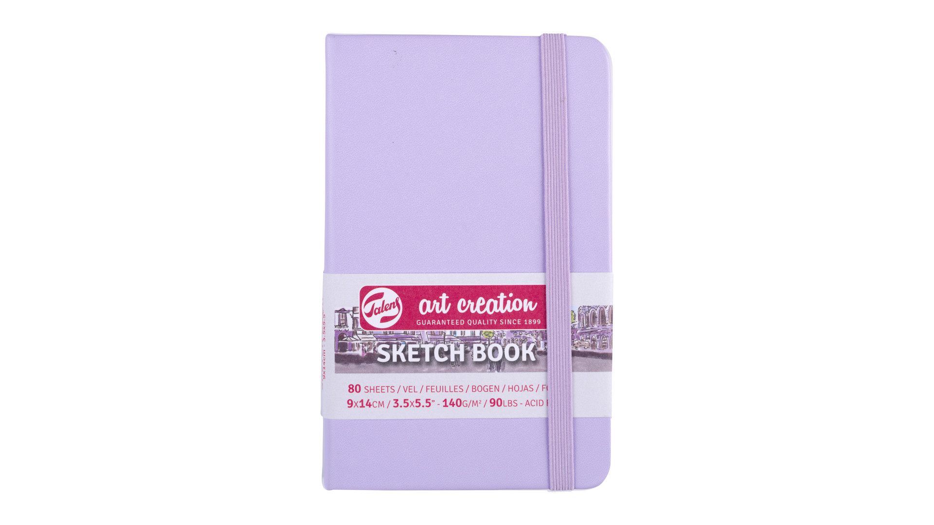 Talens Art Creation Sketchbook Pastel Violet | 9 x 14 cm, 140 g, 80 sheets