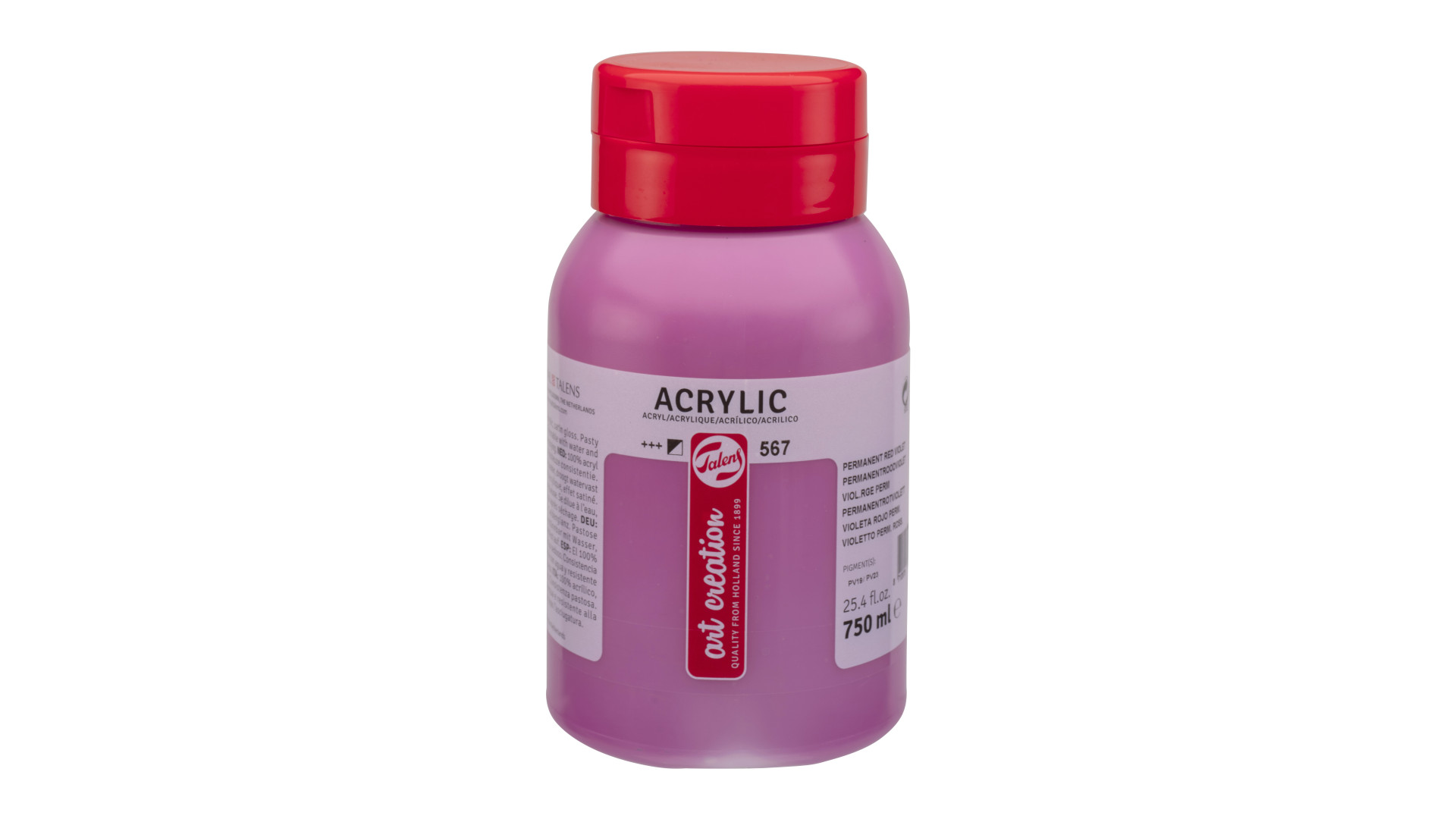 Talens Art Creation Farba Akrylowa 750 ml Permanent Red Violet 567