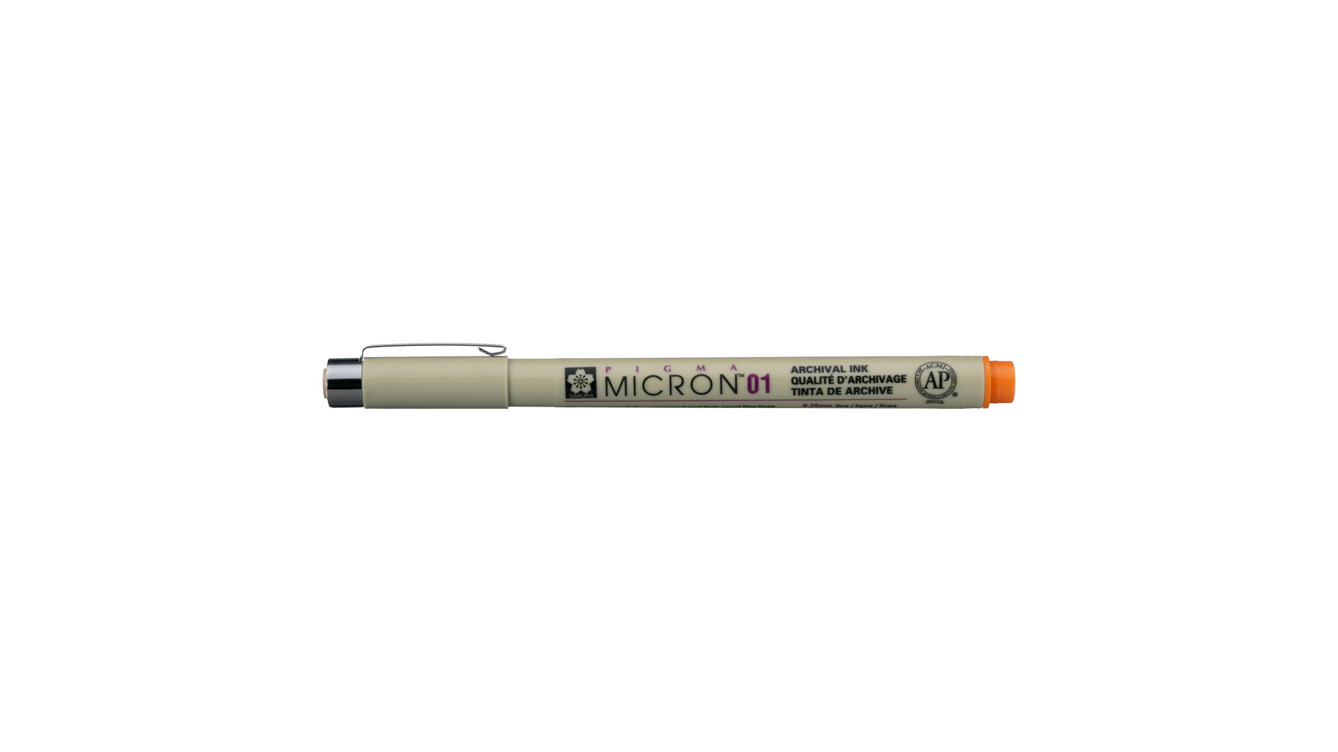 Pigma Micron 01 Orange