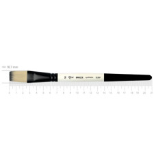 Synthetic Flat Brush, BREEZE 1226F, №10, Short Handle, ROSA