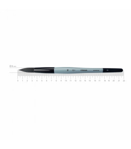 Synthetics round brush STREAM 132 Nr 10 short handle ROSA