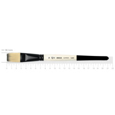 Synthetic Flat Brush, BREEZE 1226F, №12, Short Handle, ROSA