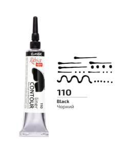 ROSA Kontur uniwersalny 20 ml Czarny 110