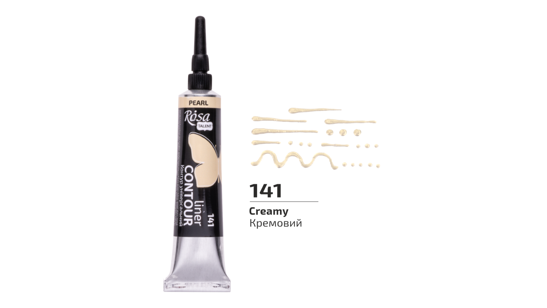 ROSA Kontur uniwersalny 20 ml Kremowy perłowy 141