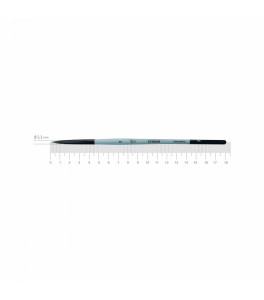Synthetics round brush STREAM 132 Nr 2 short handle ROSA