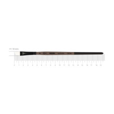 Synthetic Angular Brush, MOON 1203A02, Short Handle, ROSA