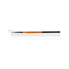 Synthetic Round Brush, FLAME 1368R03, Short Handle, ROSA