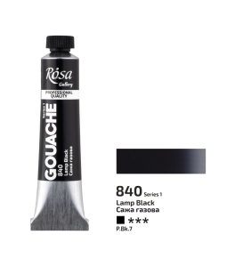 Rosa Gallery Gouache Lamp Black (840) 20 ml