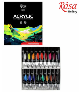 Zestaw farb akrylowych 18*20 ml ROSA Gallery