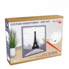 ROSA Set 3D painting "Paris" panel MDF 30x30cm
