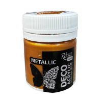 Acrylic for decor, 51 Antique Gold, metallic, 20 ml, ROSA Talent