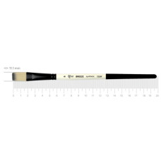 Synthetic Flat Brush, BREEZE 1226F06, Short Handle, ROSA