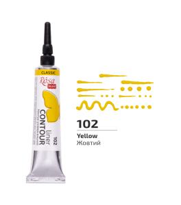 ROSA Kontur uniwersalny 20 ml Żółty 102